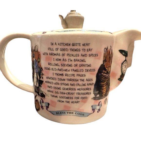 Paul Cardew Bless the Cook crramic tea pot england C2008 - Picture 3 of 8